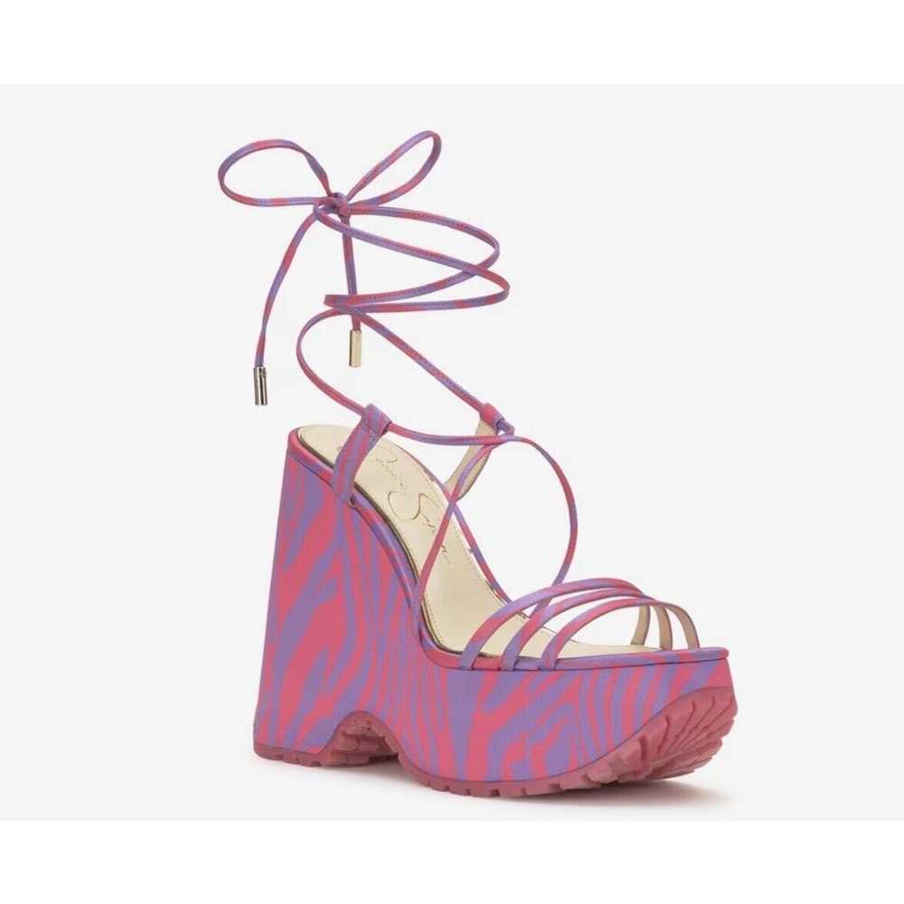 Jessica Simpson Damazy Platform Sandal Purple/Pink Sz 8